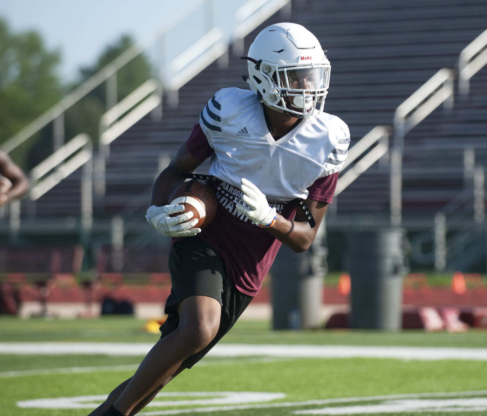 Belleville West High School football practice